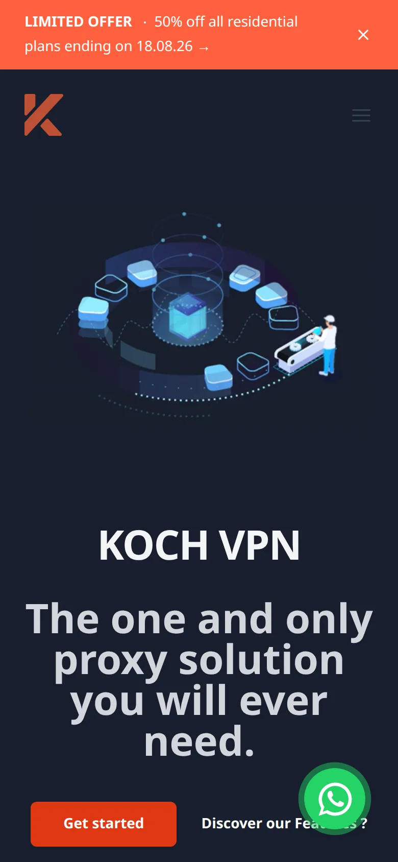 KOCH, mobile Ansicht